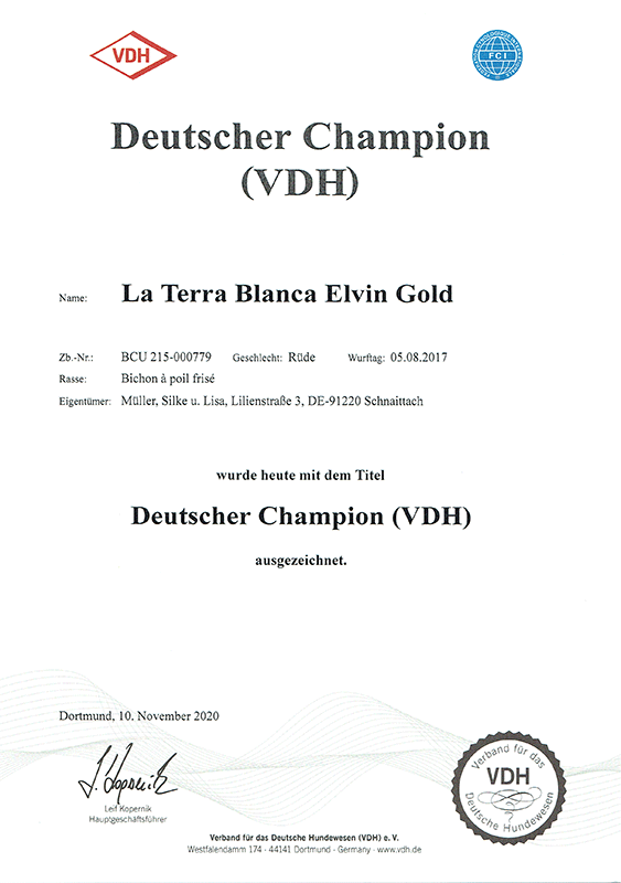 Elvin Deutscher Champion